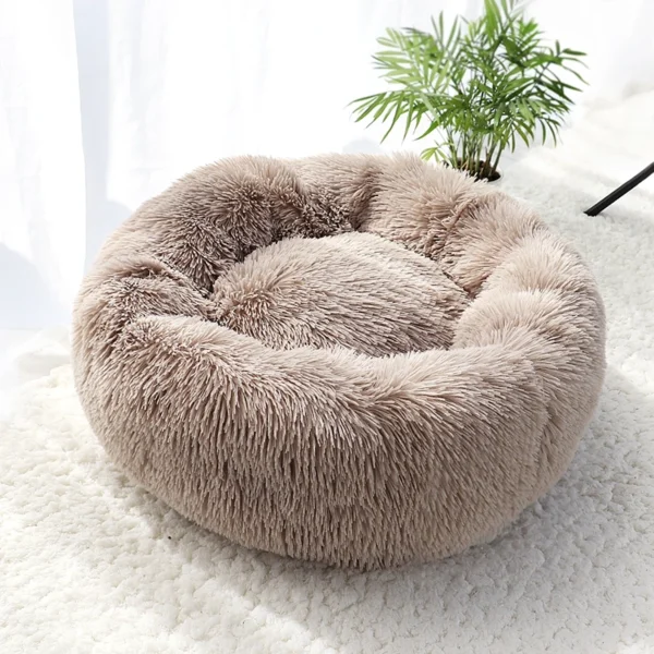 Plush Pet Bed-Brown2