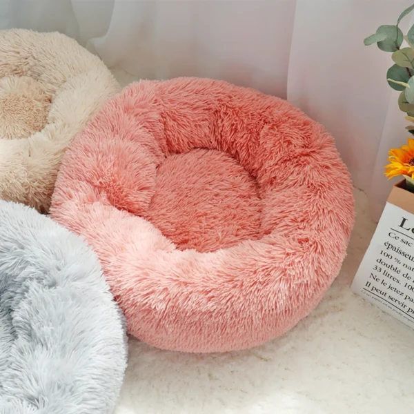 Plush Pet Bed-pink