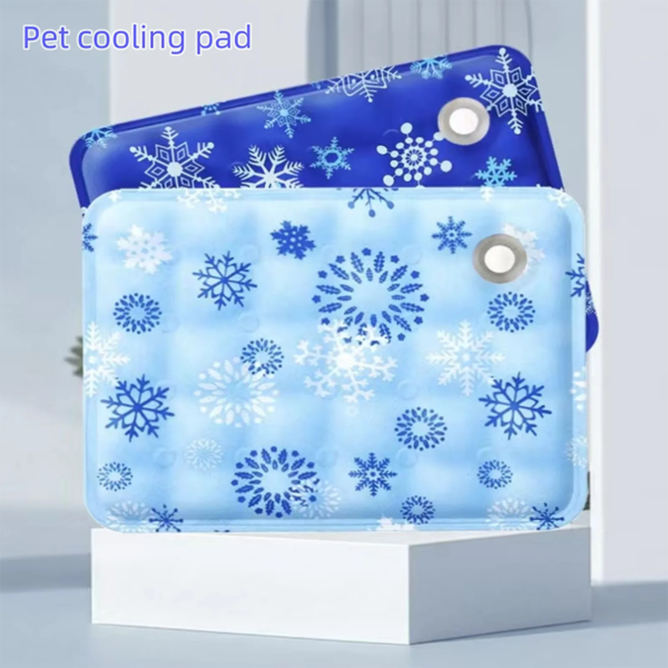 Pet Cooling Pad w/Dry Ice Crystal Powder and Water Injection