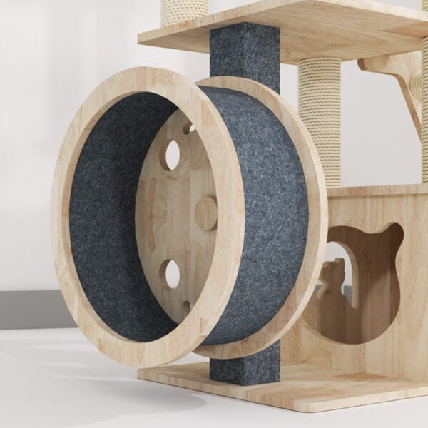 cat tree transformable wheel